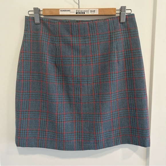 Aritzia Little Moon Daylily mini skirt plaid size 6 - Picture 3 of 6